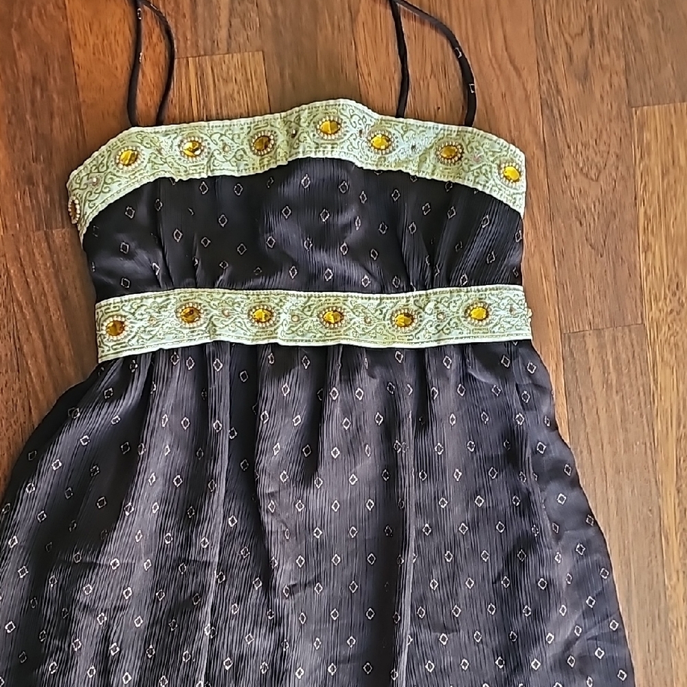 Mystic High Low Dress with Embellished Waist